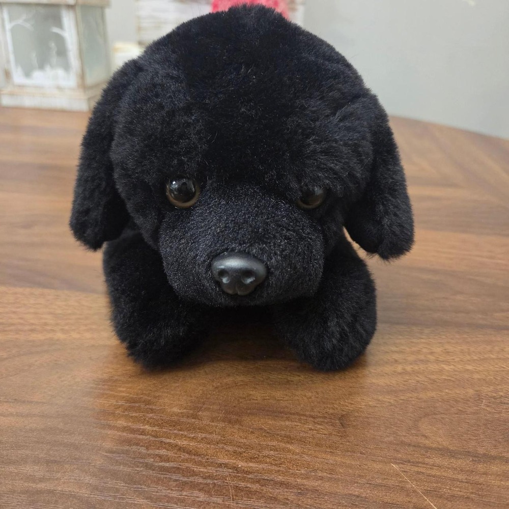 FAO Schwarz Black Lab puppy plush